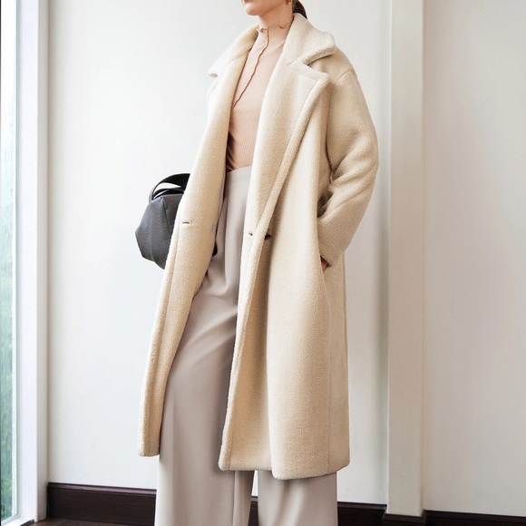 Cider Jackets & Blazers - Cider Beige Teddy Coat
